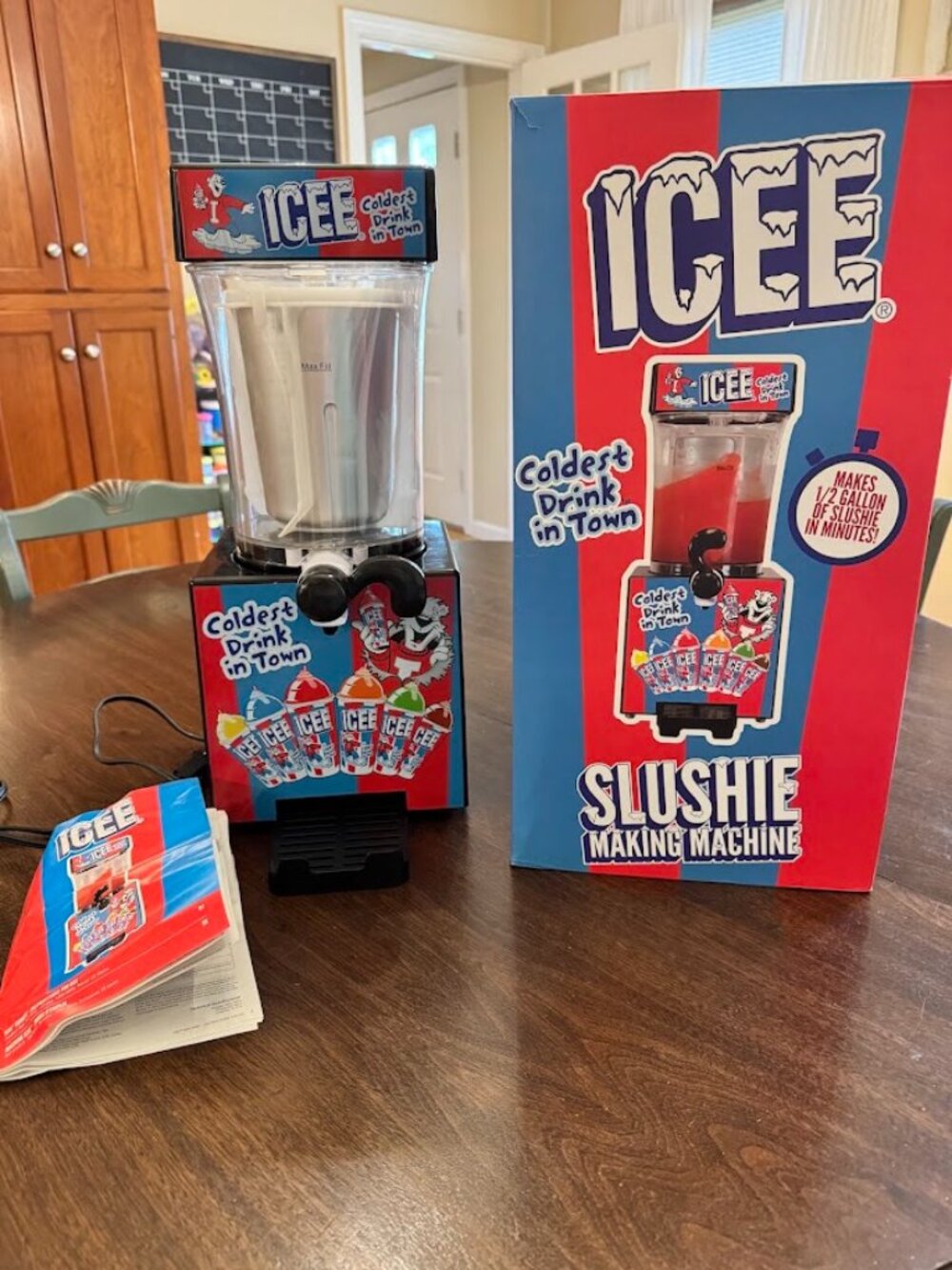 iscream Genuine ICEE Brand Counter Top Slushie Maker